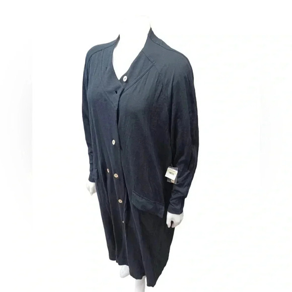 Free People Intimately Black Maxi Cardigan Size Medium - Picture 6 of 12